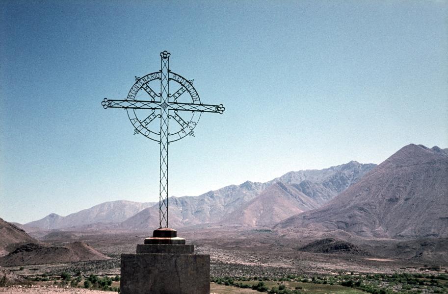 Cruz de la redención en el cerro de La Virgen